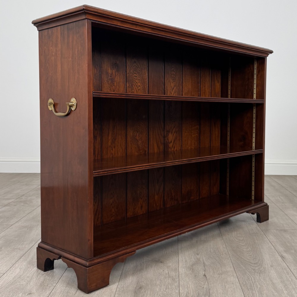 Antique 20th Century Pair Of Open Bookcase’s In Mahogany  View XI