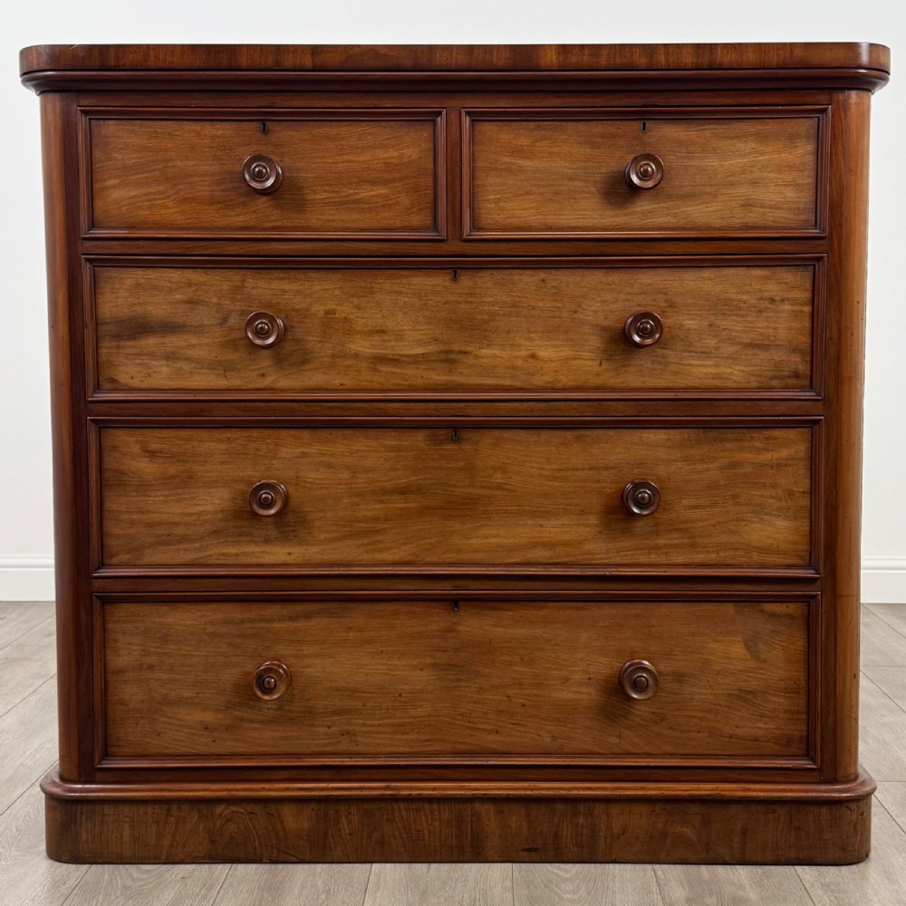 Antique 19th Century Fine Quality Mahogany Chest Of Drawers 