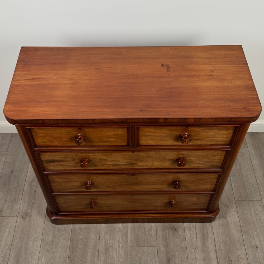 Antique 19th Century Fine Quality Mahogany Chest Of Drawers  View IX