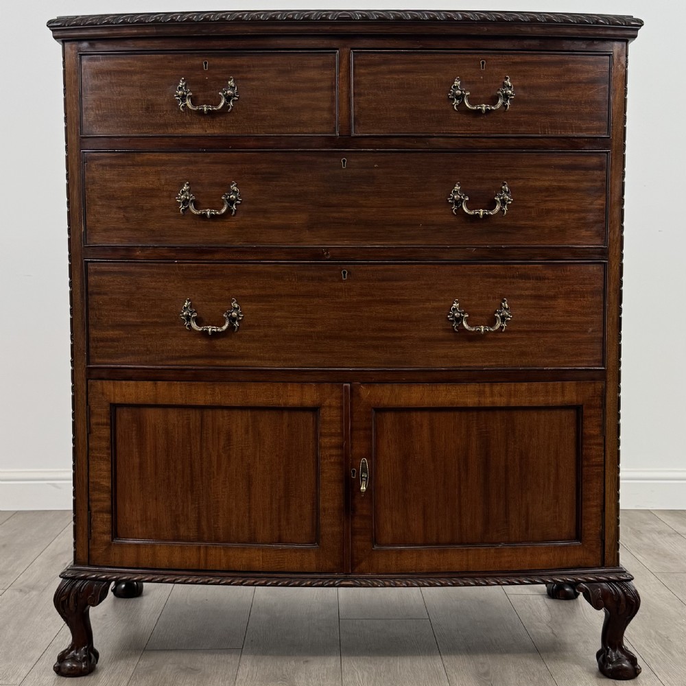 Antique 20th Century Fine Quality Chest Of Drawers In Mahogany 