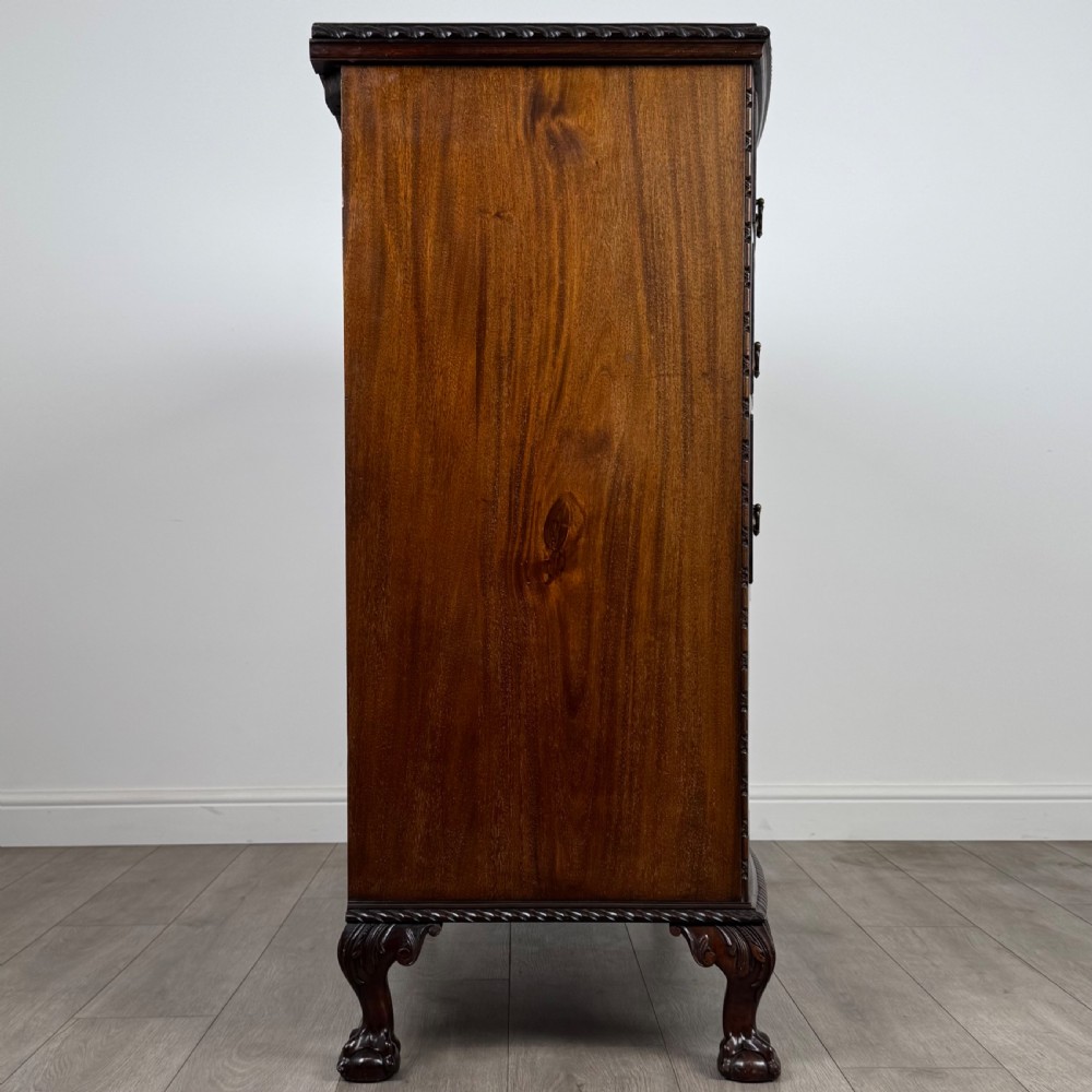 Antique 20th Century Fine Quality Chest Of Drawers In Mahogany  View IX