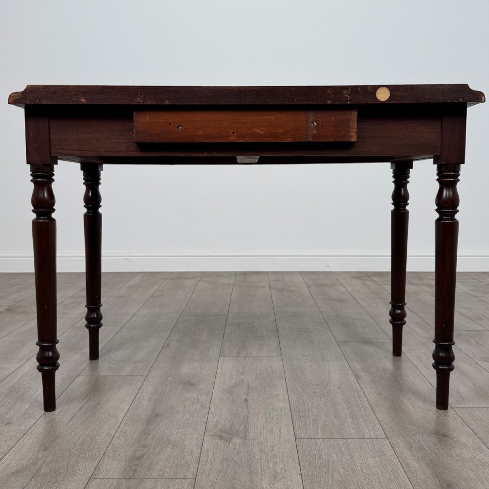 Antique 19th Century Writing Table In Mahogany  View V