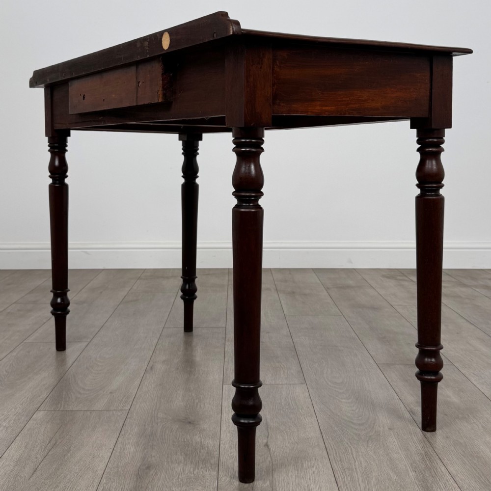 Antique 19th Century Writing Table In Mahogany  View VI