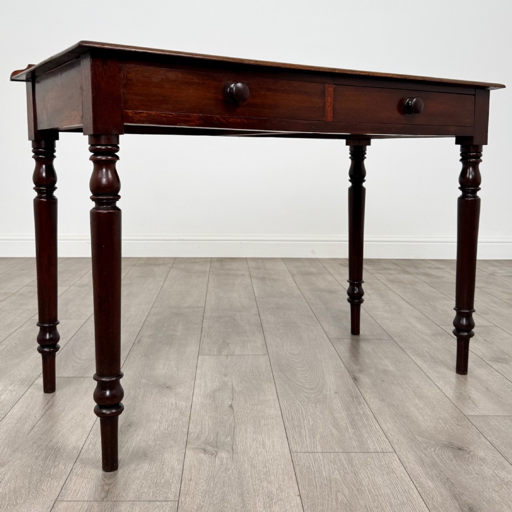 Antique 19th Century Writing Table In Mahogany  View VIII