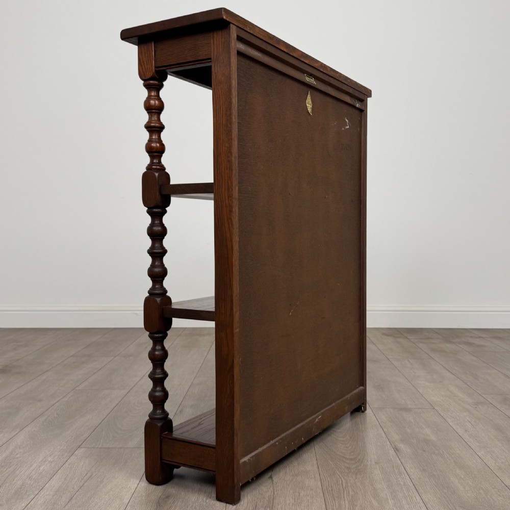 Antique 20th Century Open Bookcase In Oak  View VIII