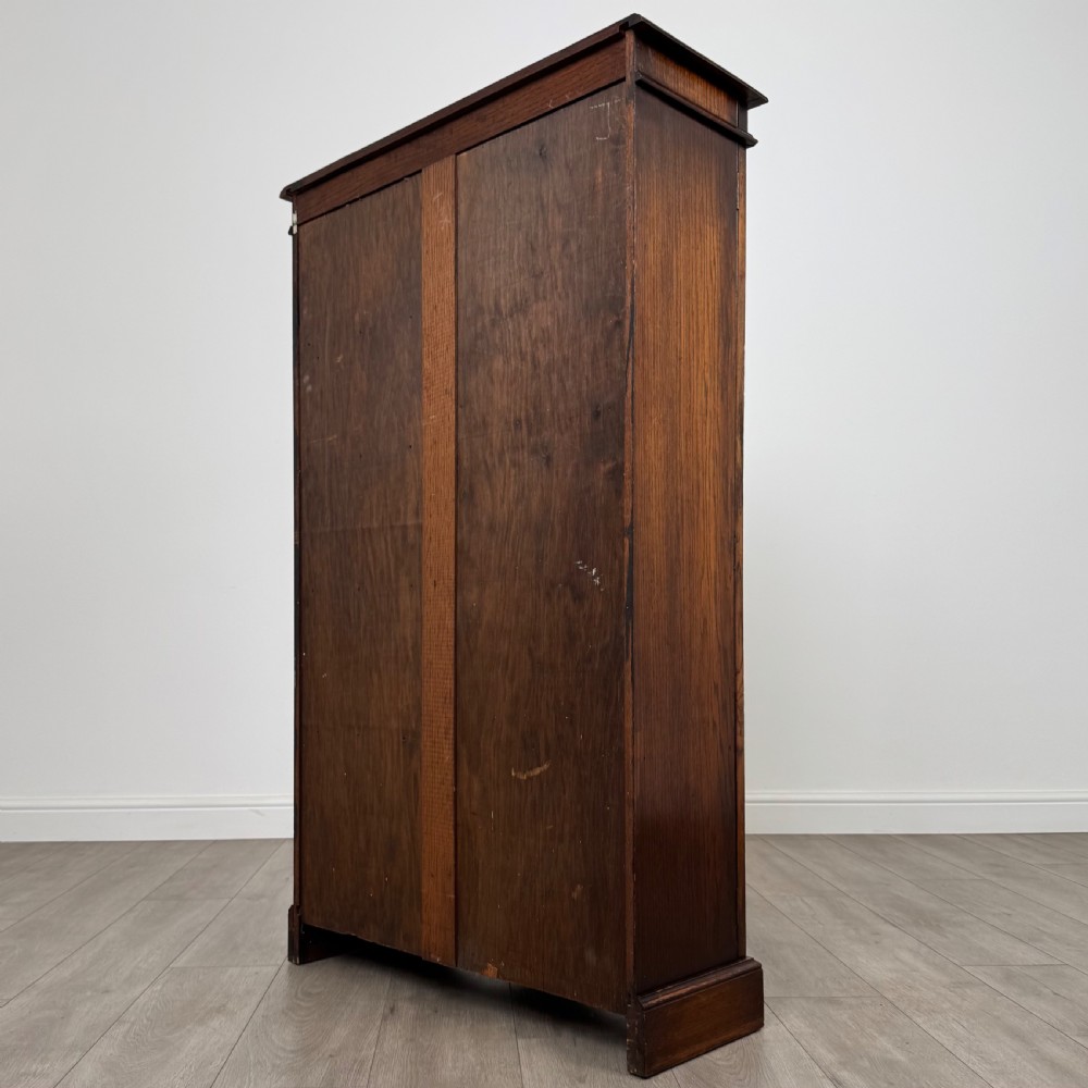  Antique 20th Century Oak Display Cabinet Of Good Quality  View VII