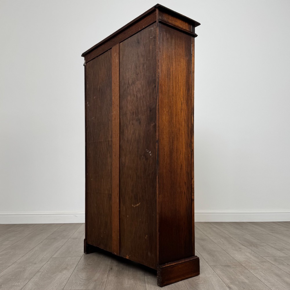  Antique 20th Century Oak Display Cabinet Of Good Quality  View VIII