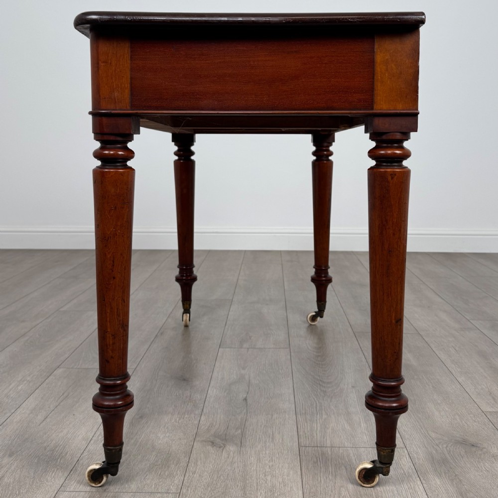  Antique 19th Century Good Quality Writing Table In Mahogany  View III