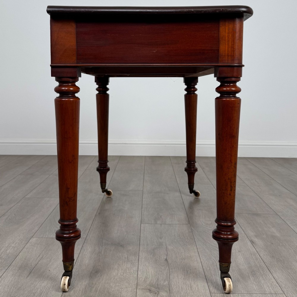  Antique 19th Century Good Quality Writing Table In Mahogany  View VI
