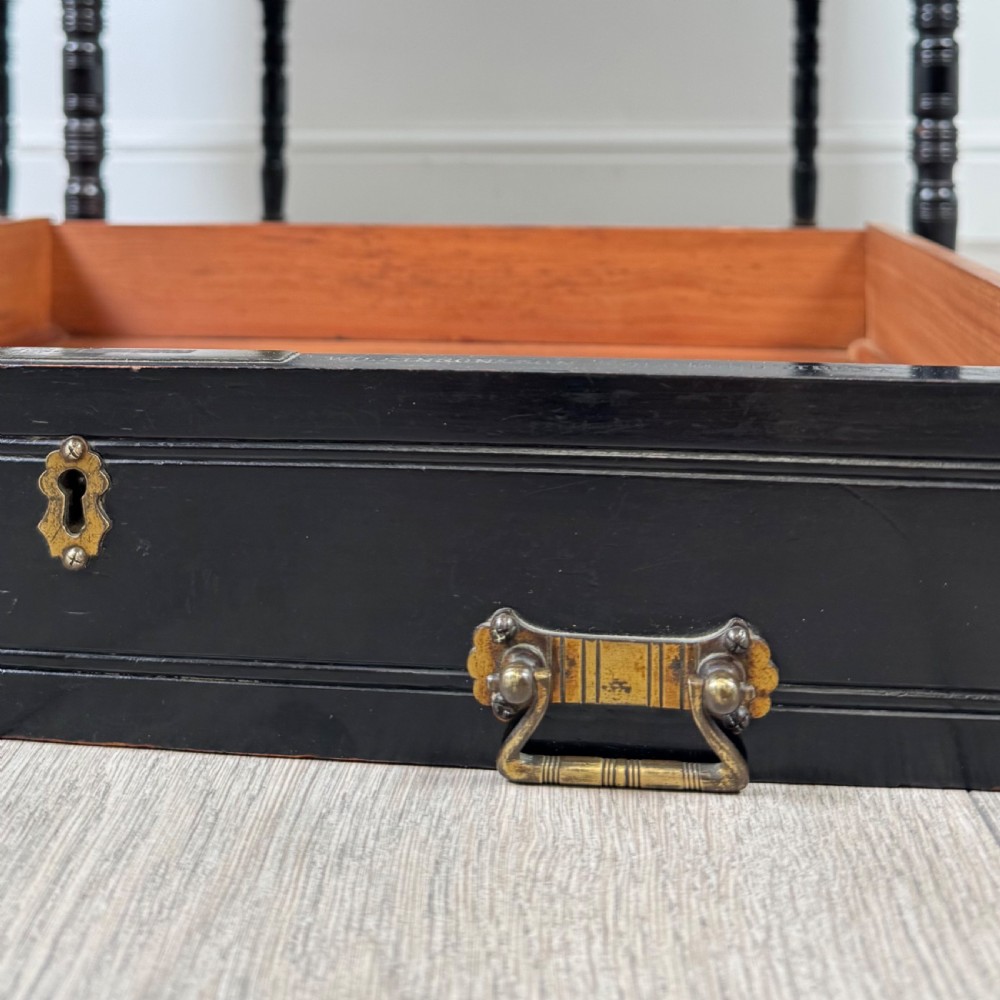 Antique 19th Century Ebonised Desk By Wilkinson & Son  View XI