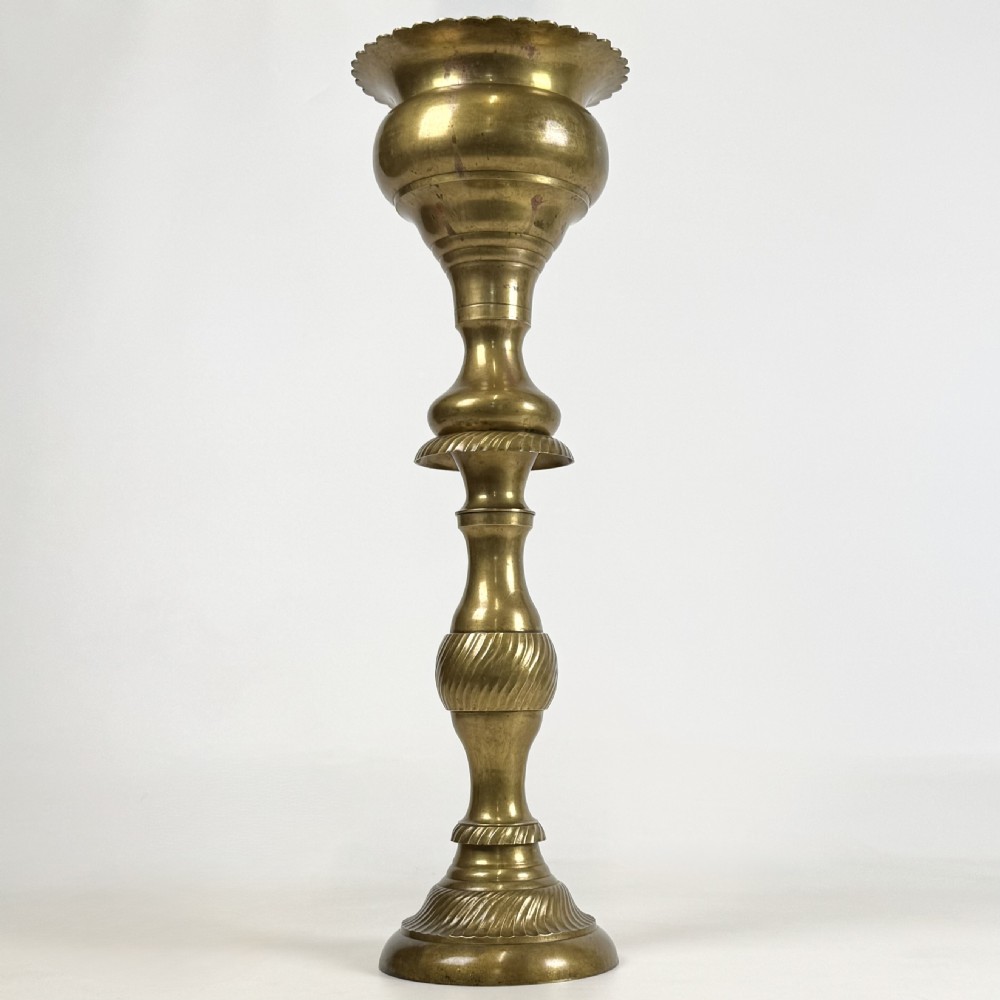 Antique 19th Century Decorative Brass Plant Stand 