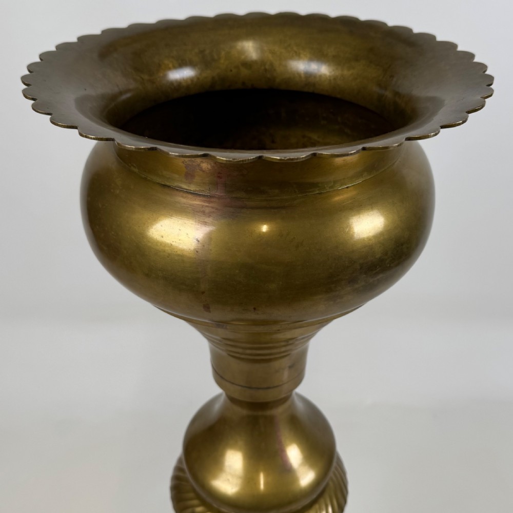 Antique 19th Century Decorative Brass Plant Stand  View II