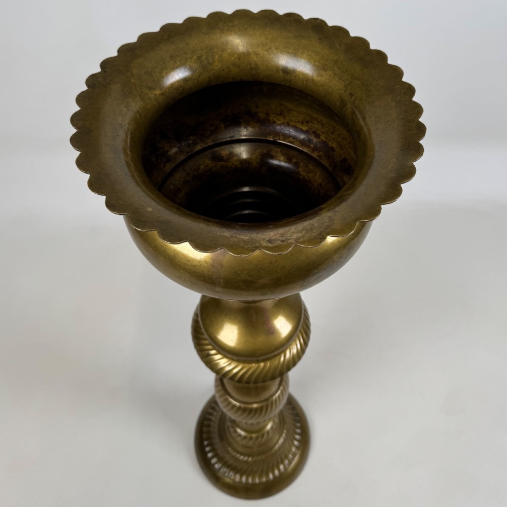 Antique 19th Century Decorative Brass Plant Stand  View III