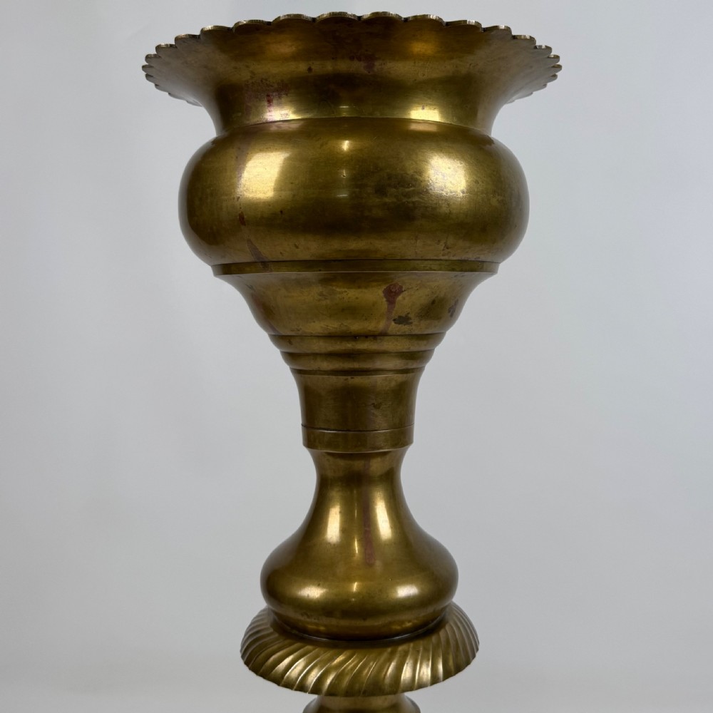 Antique 19th Century Decorative Brass Plant Stand  View VI
