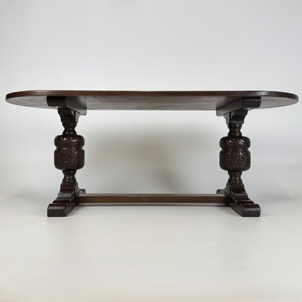 Antique 20th Century Coffee Table In Oak  View V
