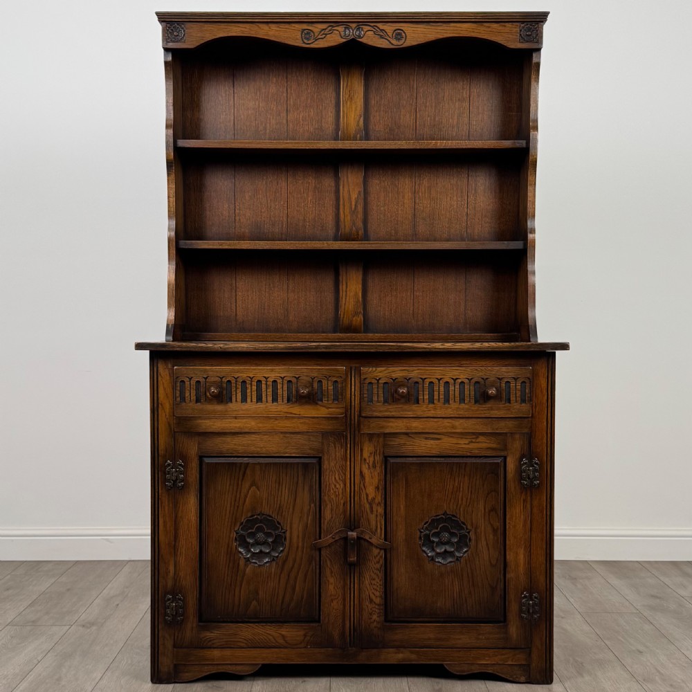 Antique 20th Century Good Quality Dresser In Oak 