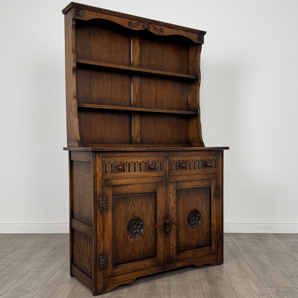 Antique 20th Century Good Quality Dresser In Oak  View IX