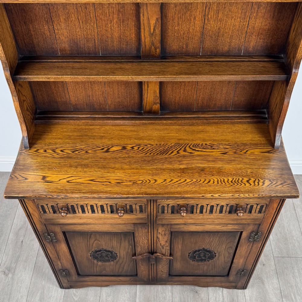 Antique 20th Century Good Quality Dresser In Oak  View X