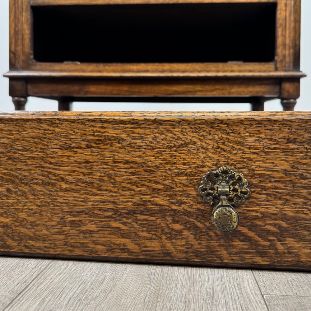 Antique 20th Century Good Quality Bureau In Oak  View XIII