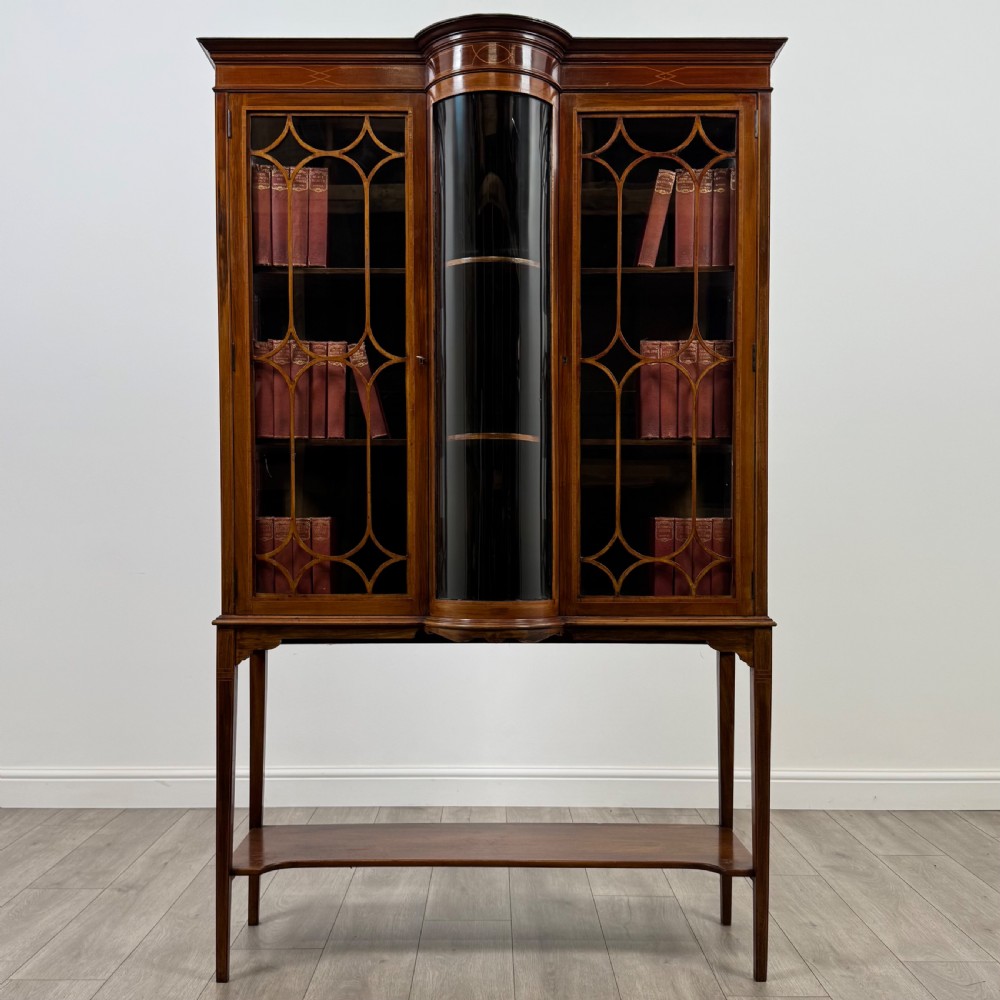  Antique 20th Century Fine Quality Glazed Display Cabinet ( REF AF-4416 )

