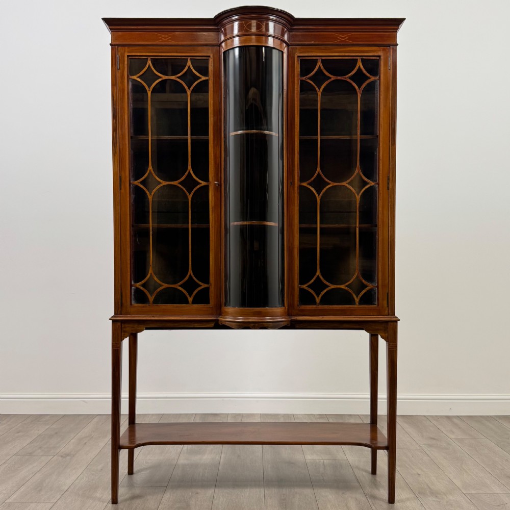  Antique 20th Century Fine Quality Glazed Display Cabinet ( REF AF-4416 )
 View II