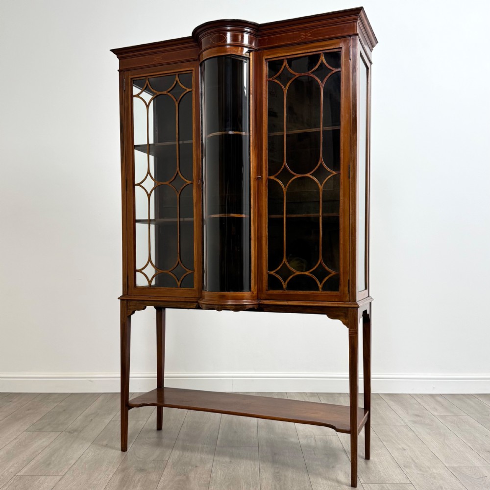  Antique 20th Century Fine Quality Glazed Display Cabinet ( REF AF-4416 )
 View IV