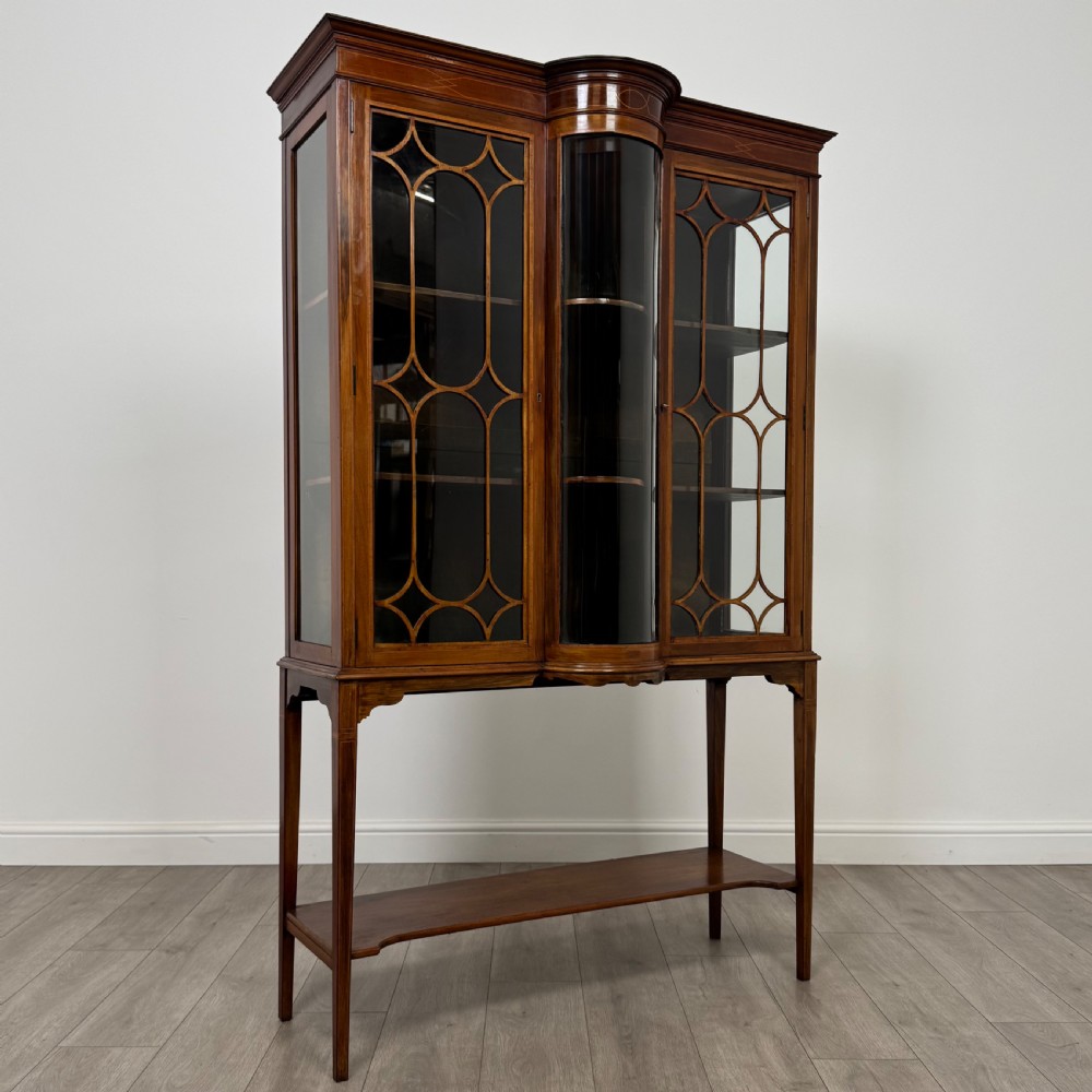  Antique 20th Century Fine Quality Glazed Display Cabinet ( REF AF-4416 )
 View X