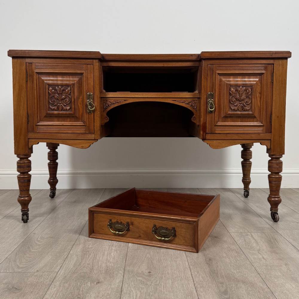 Antique 20th Century Good Quality Desk In Walnut  View X