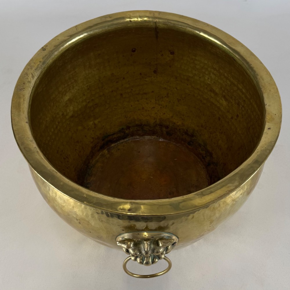 Antique 19th Century Decorative Brass Planter  View VI