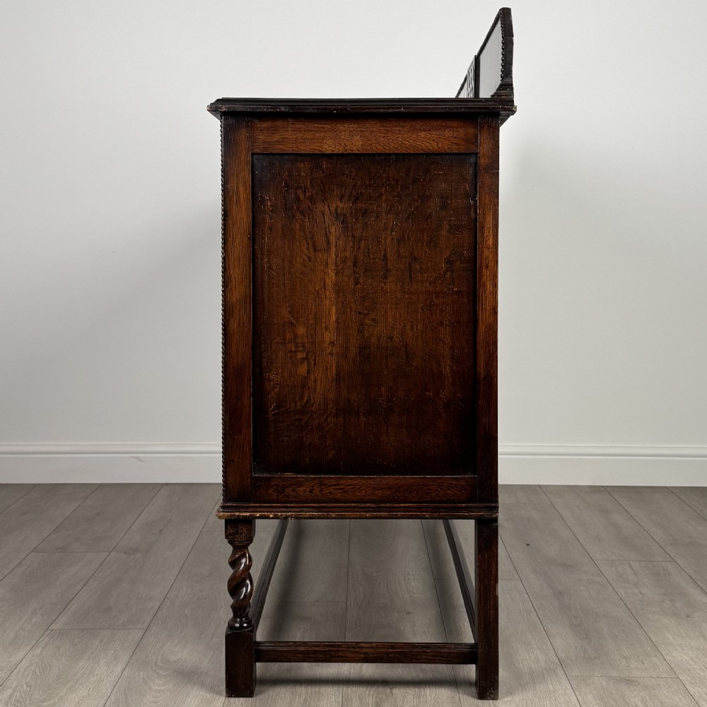 Antique 20th Century Barley Twist Sideboard In Oak  View IV