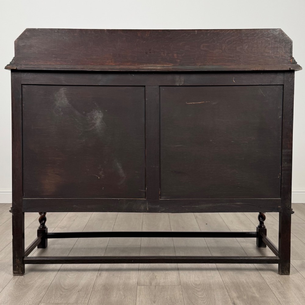 Antique 20th Century Barley Twist Sideboard In Oak  View VI