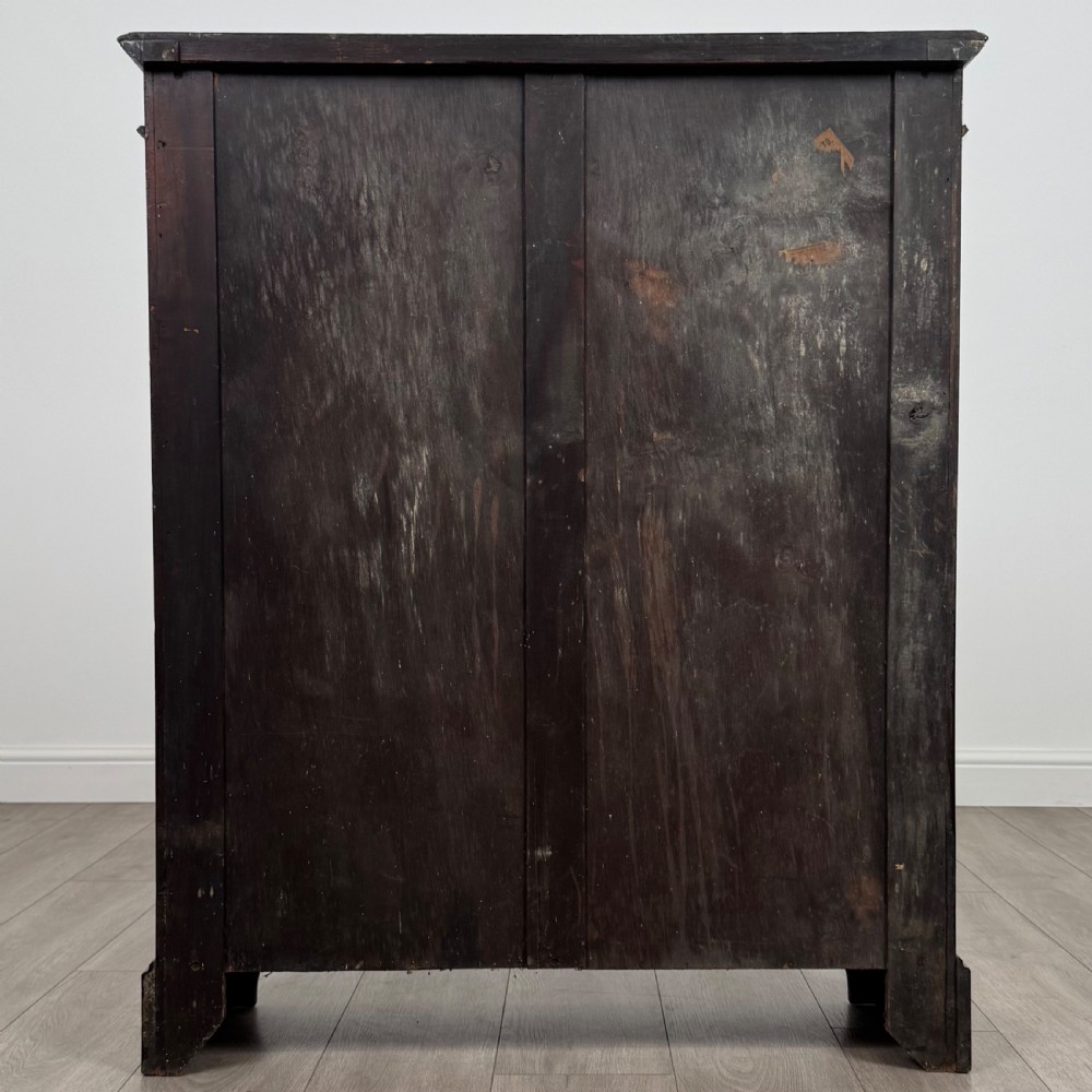  Antique 19th Century Inlaid Open Bookcase In Mahogany  View VI