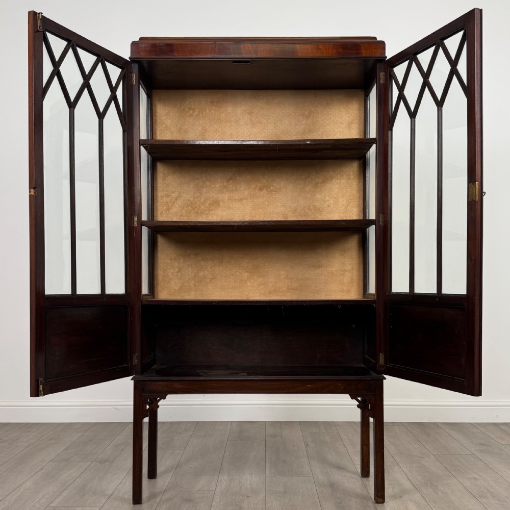 Antique 20th Century Glazed Mahogany Display Cabinet  View III