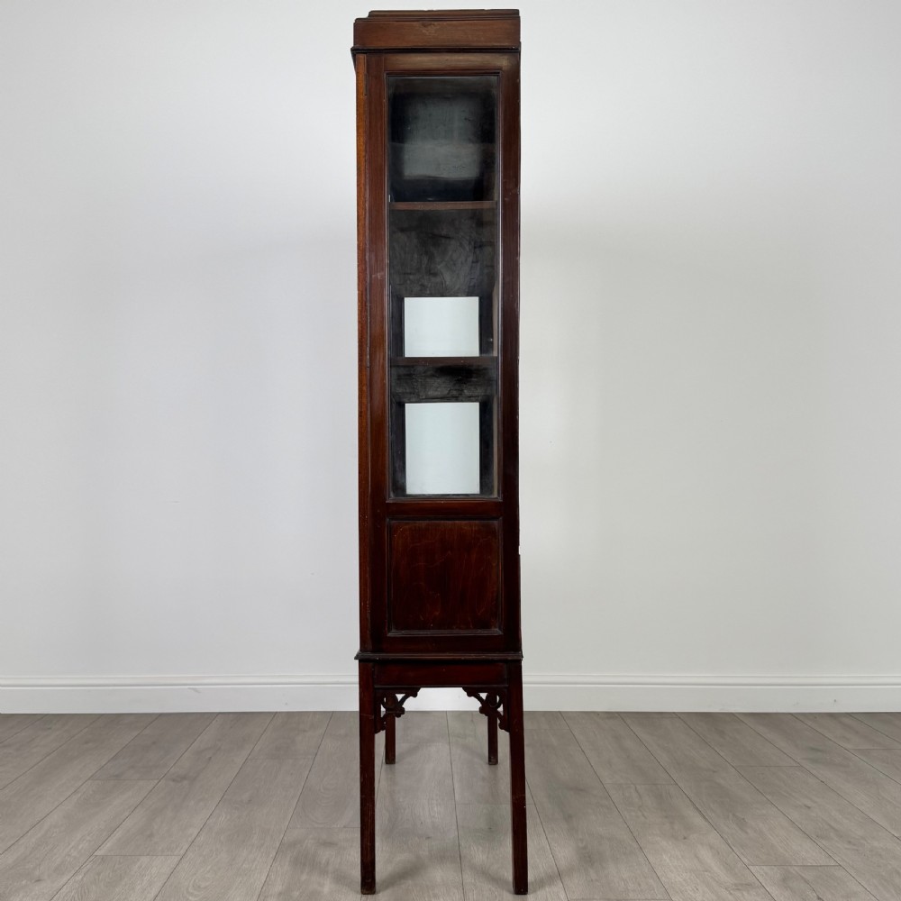 Antique 20th Century Glazed Mahogany Display Cabinet  View V