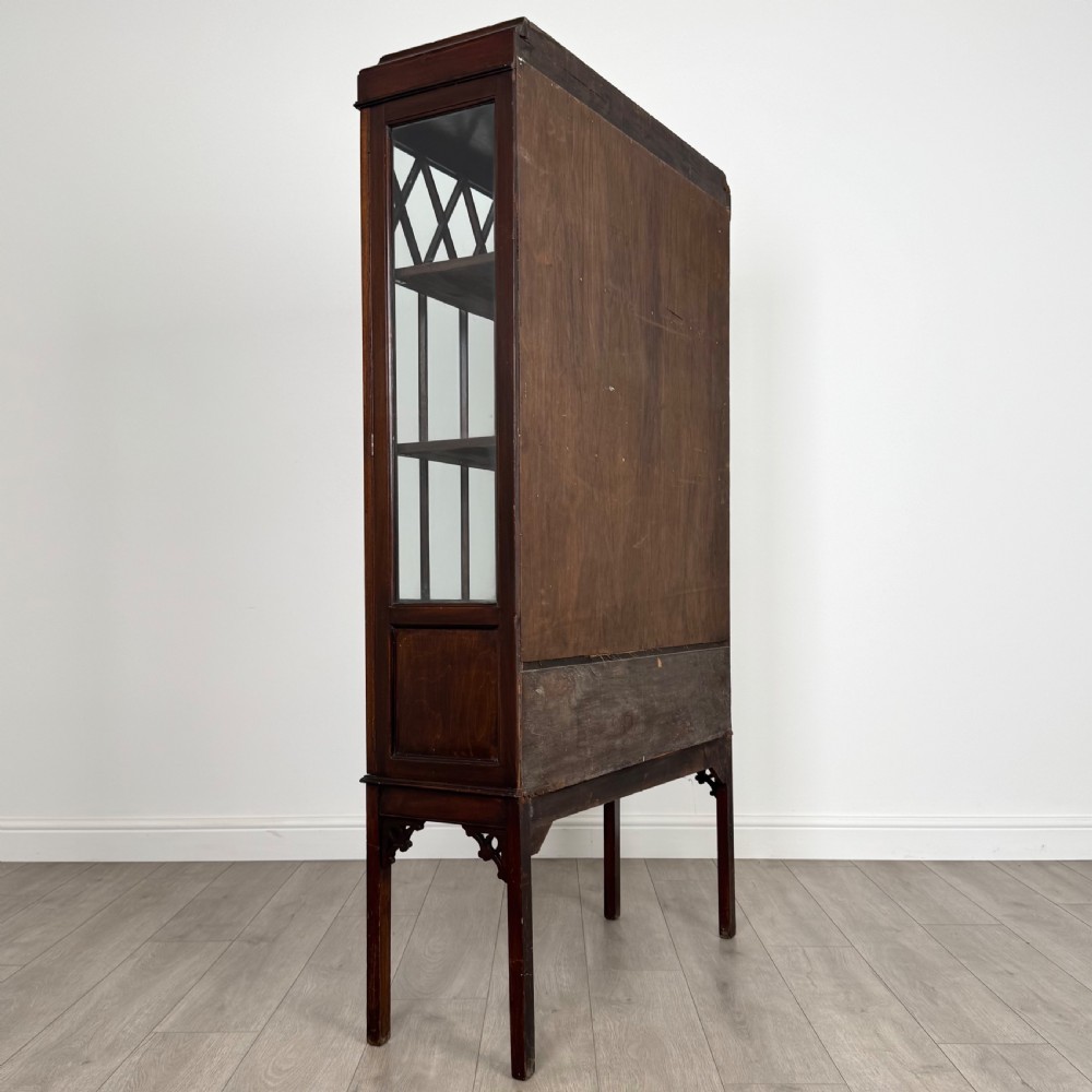 Antique 20th Century Glazed Mahogany Display Cabinet  View VI