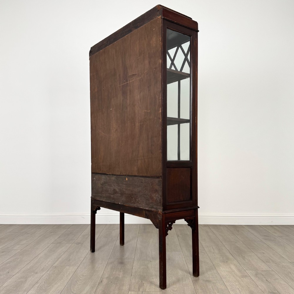 Antique 20th Century Glazed Mahogany Display Cabinet  View VIII