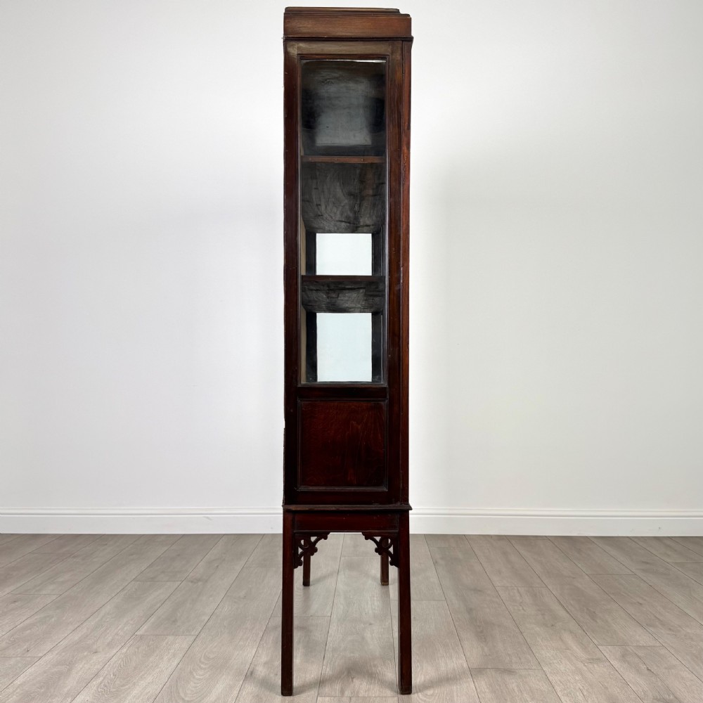 Antique 20th Century Glazed Mahogany Display Cabinet  View IX