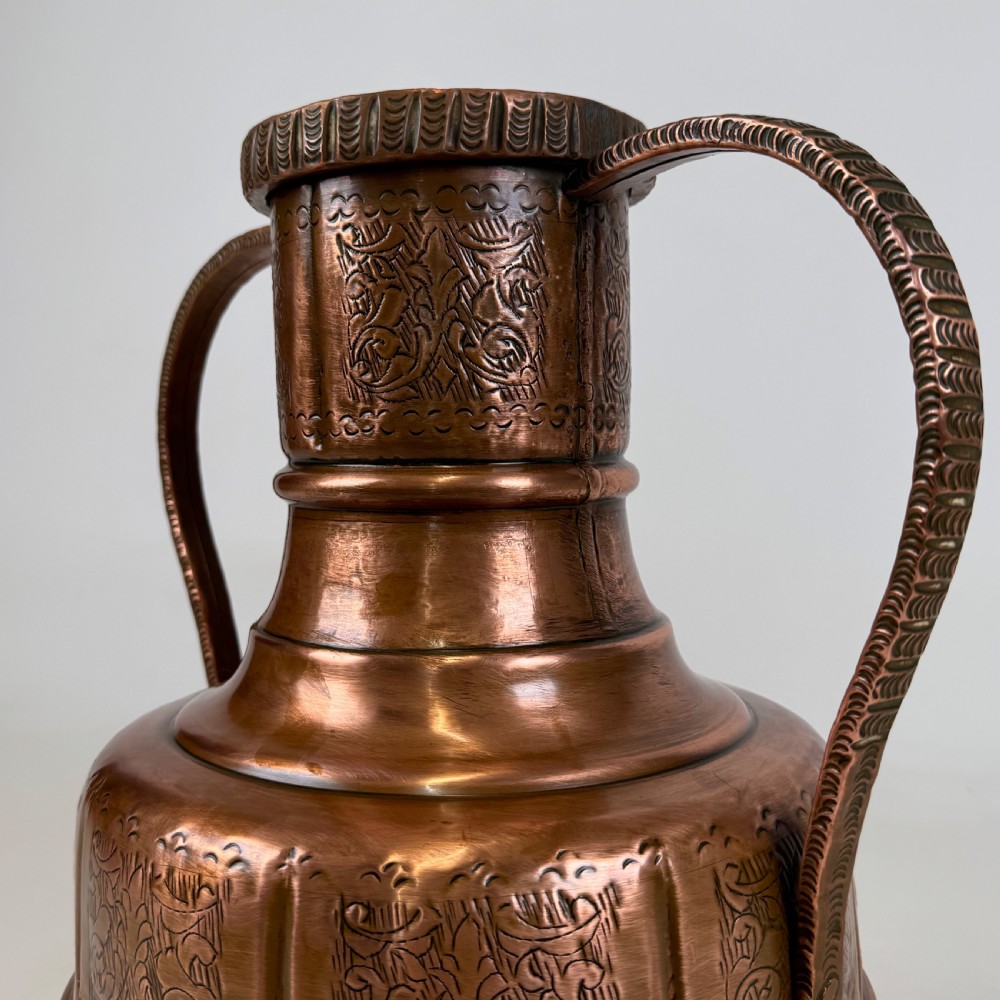  Antique 19th Century Decorative Copper Jug  View X