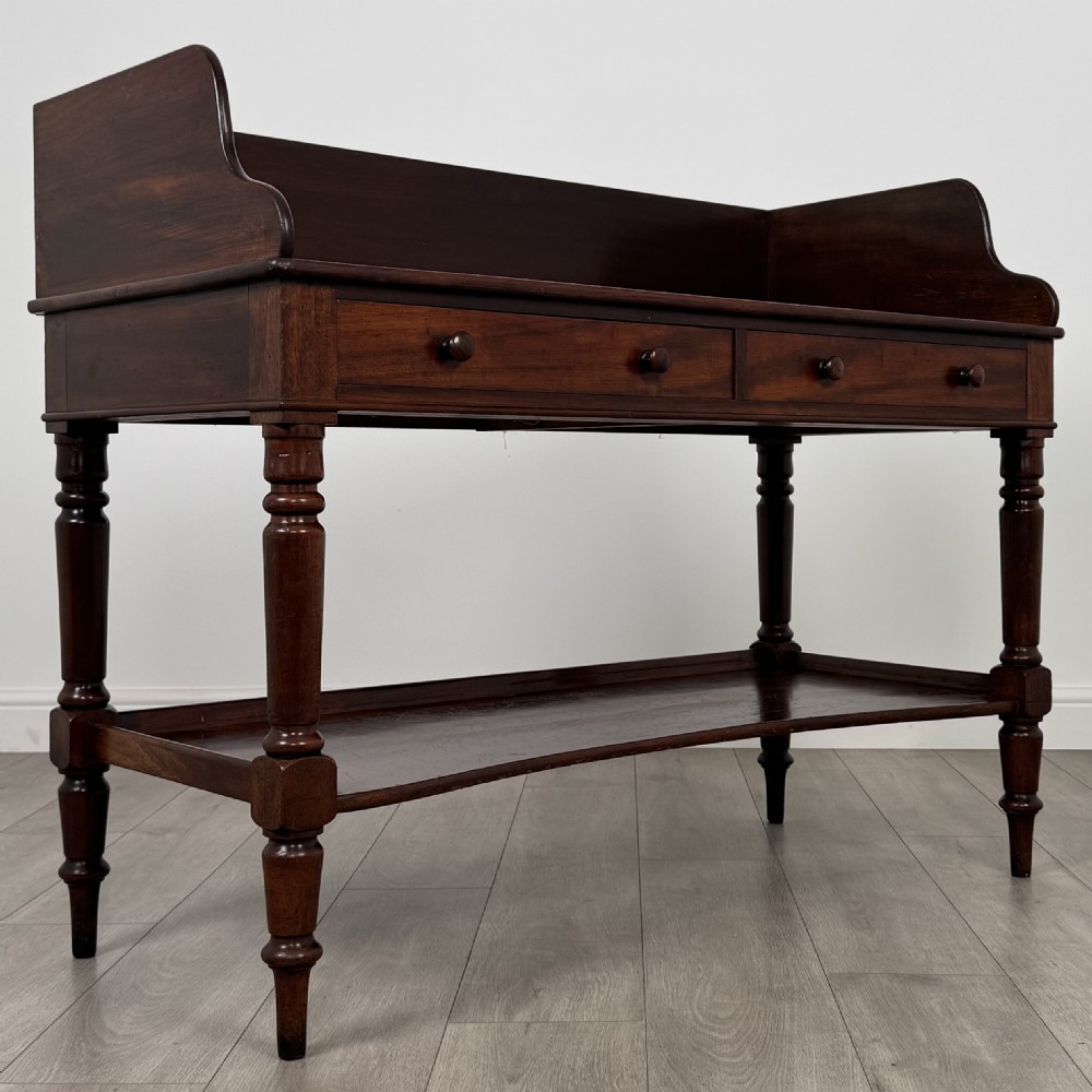 Antique 19th Century Washstand In Mahogany  View VIII