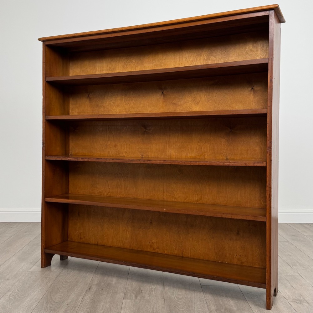  Antique 20th Century Large Open Bookcase In Oak  View III