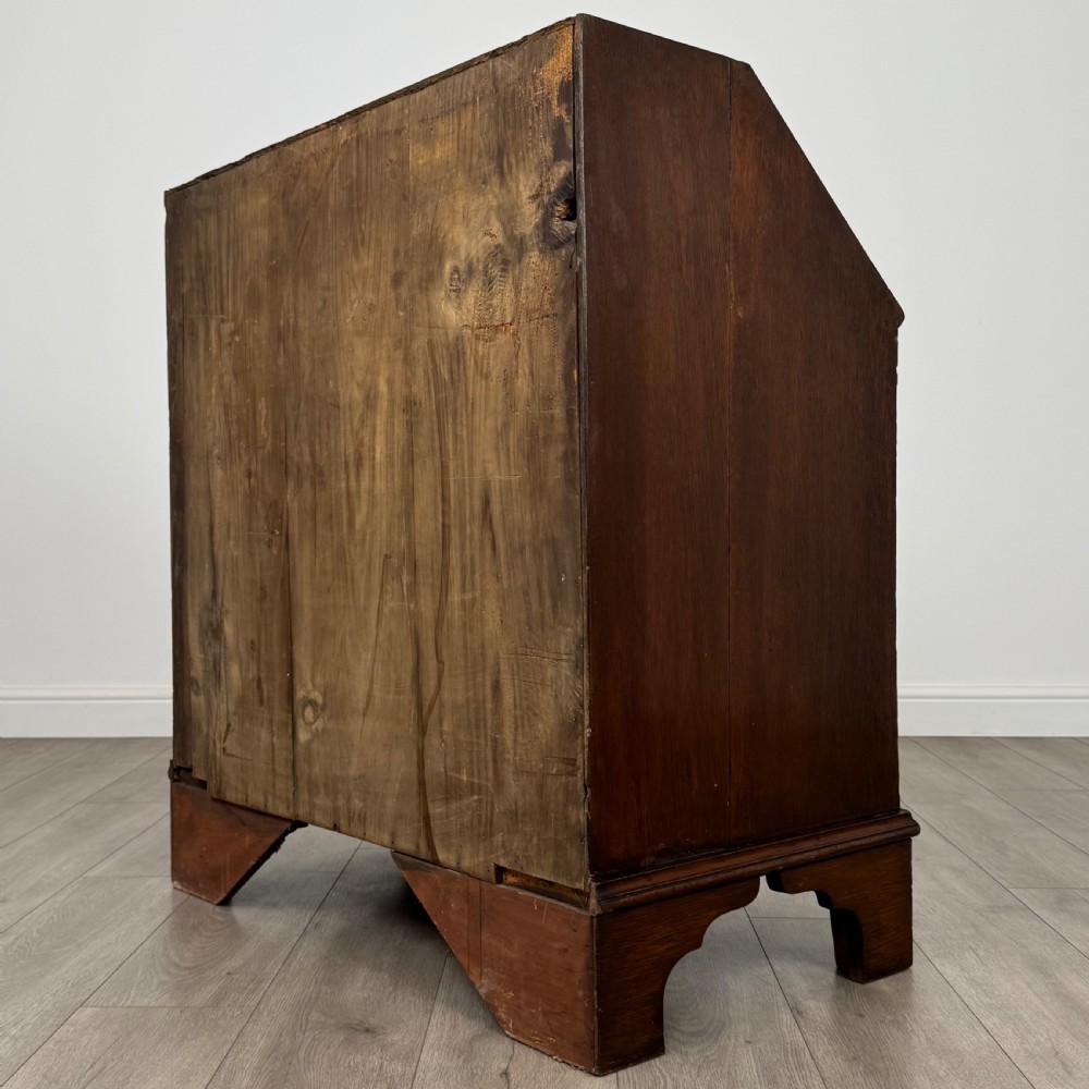  Antique 18th Century Good Quality Bureau In Oak  View VII