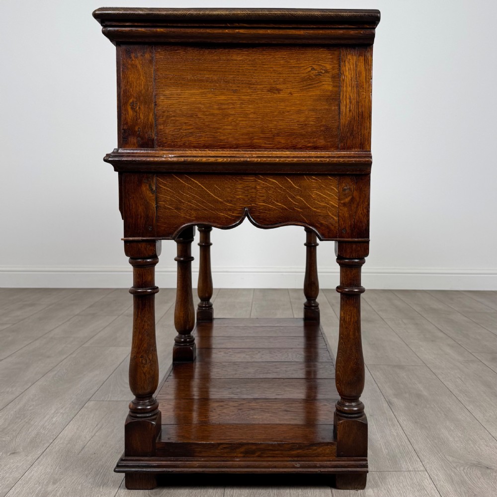  Antique 20th Century Fine Quality Dresser Base In Oak  View III
