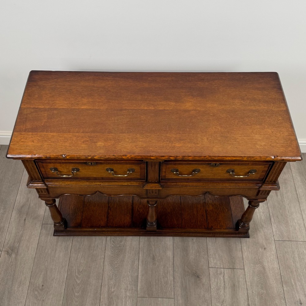  Antique 20th Century Fine Quality Dresser Base In Oak  View IX