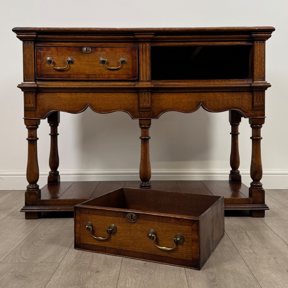  Antique 20th Century Fine Quality Dresser Base In Oak  View X