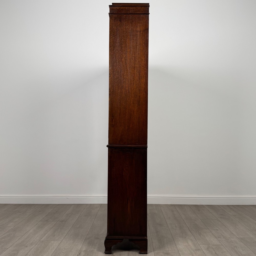 Antique 20th Century Fine Quality Display Cabinet In Oak View V