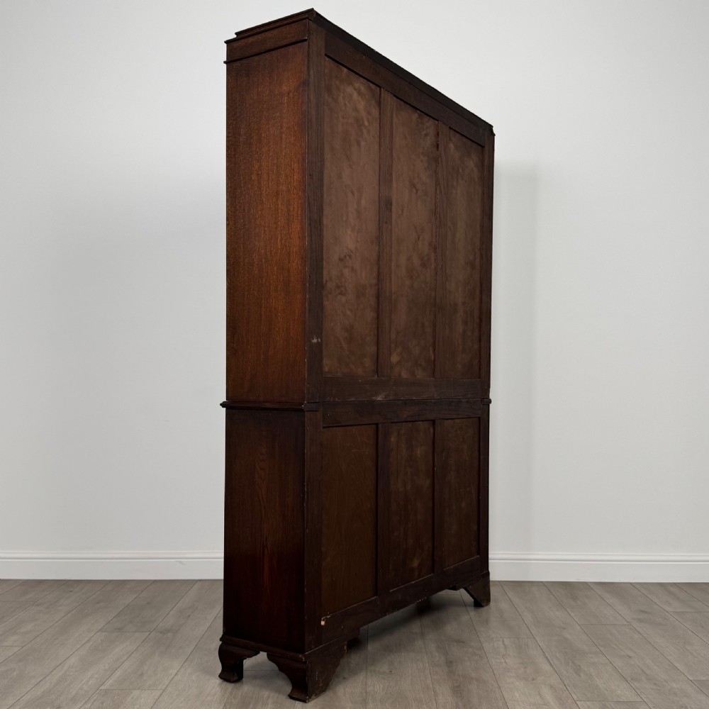 Antique 20th Century Fine Quality Display Cabinet In Oak View VI