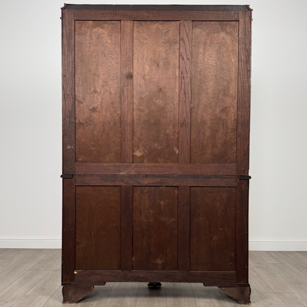 Antique 20th Century Fine Quality Display Cabinet In Oak View VII