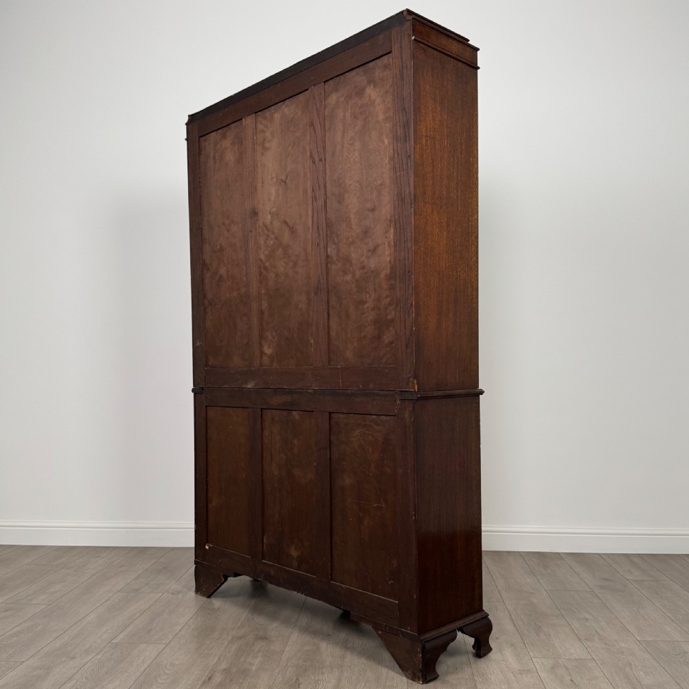 Antique 20th Century Fine Quality Display Cabinet In Oak View VIII