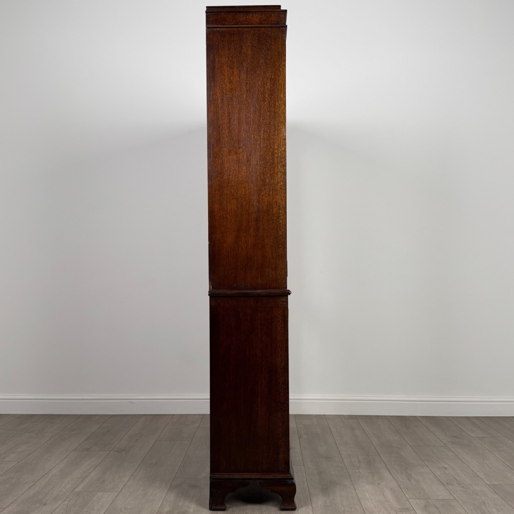 Antique 20th Century Fine Quality Display Cabinet In Oak View IX