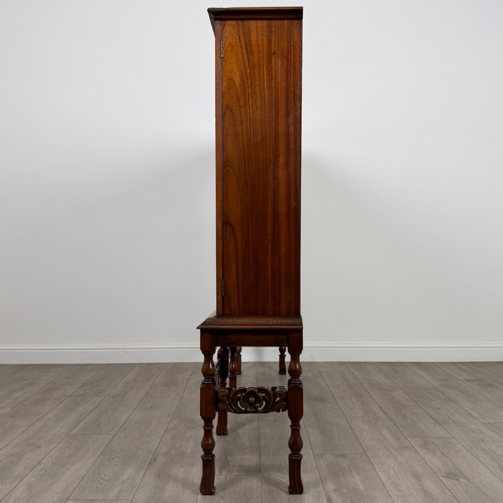 Antique 20th Century Good Quality Display Cabinet In Walnut  View VI
